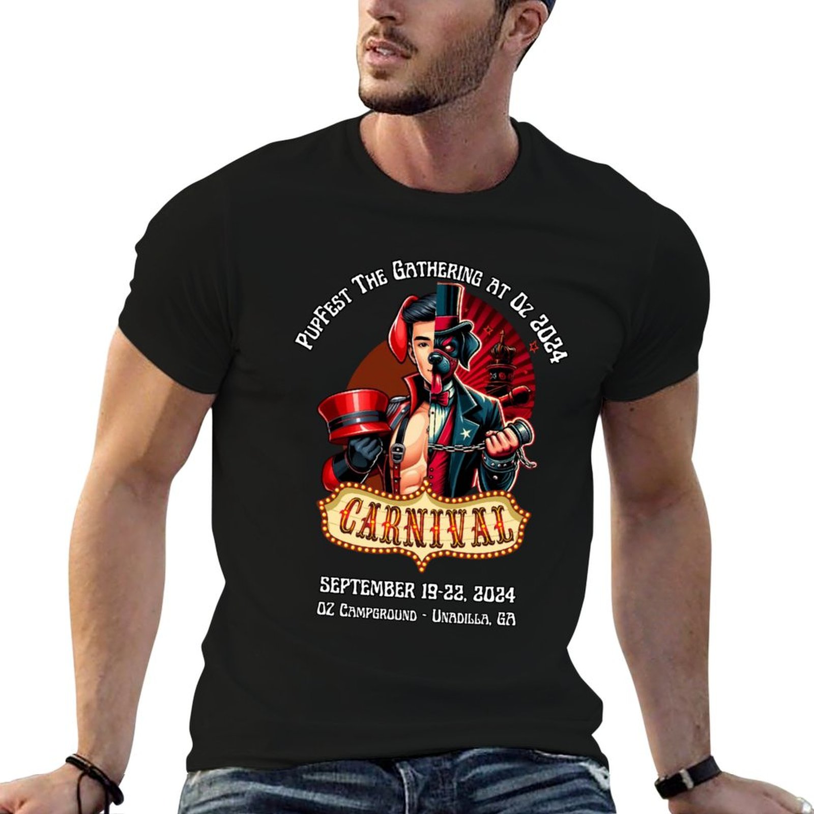 Running Gear Logos - Camiseta PupFest 2024 com logotipo, camiseta