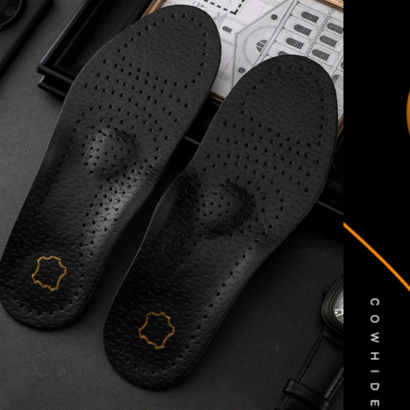 Insole Arch Support - Palmilha ortopédica de couro, suporte ortopédico