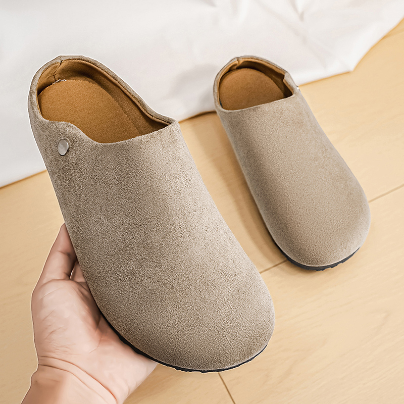 Chinelos de Couro Suede para H - Insole Arch Support avaliação e preço