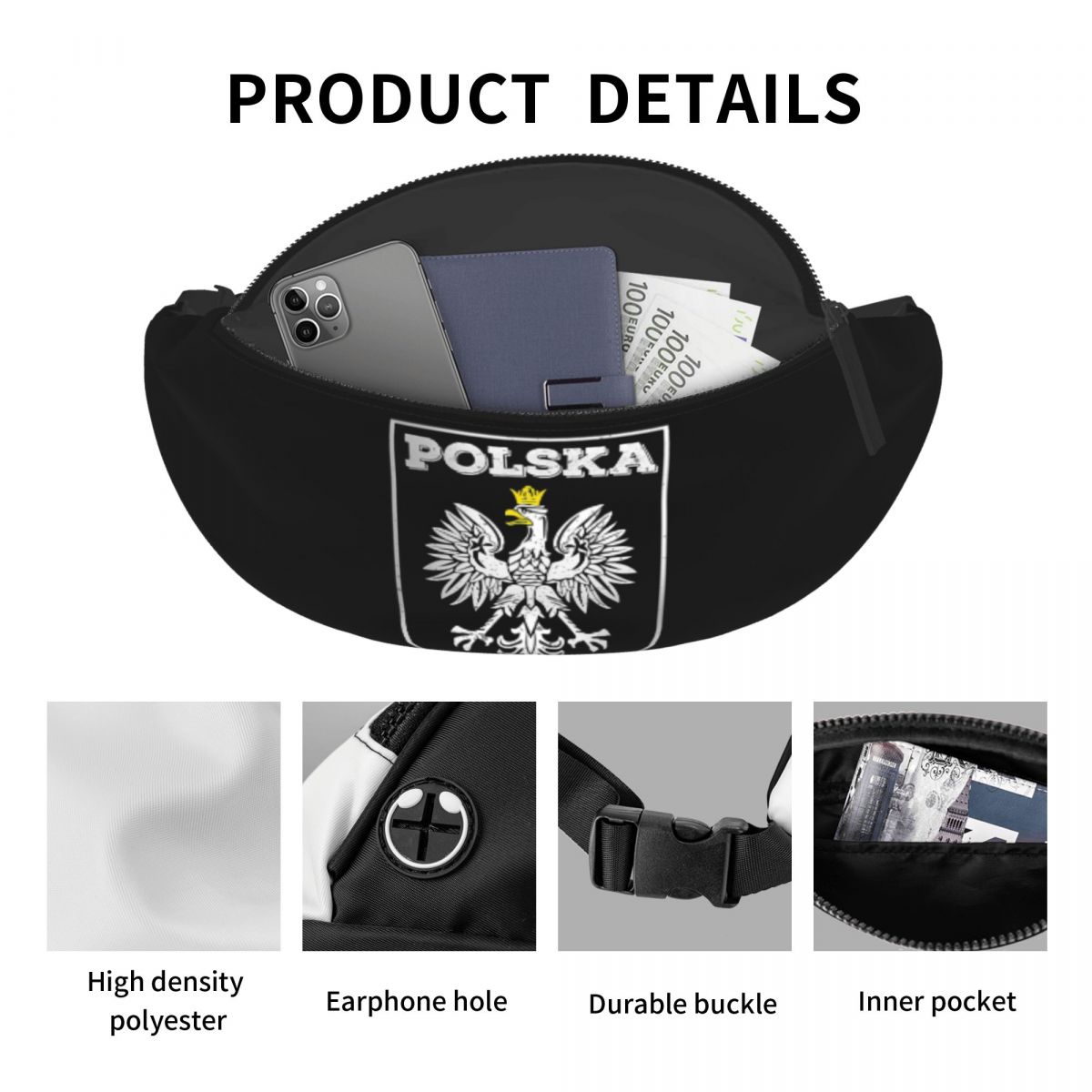 Bolsa de cintura crossbody pol - Running Gear Logos avaliação e preço