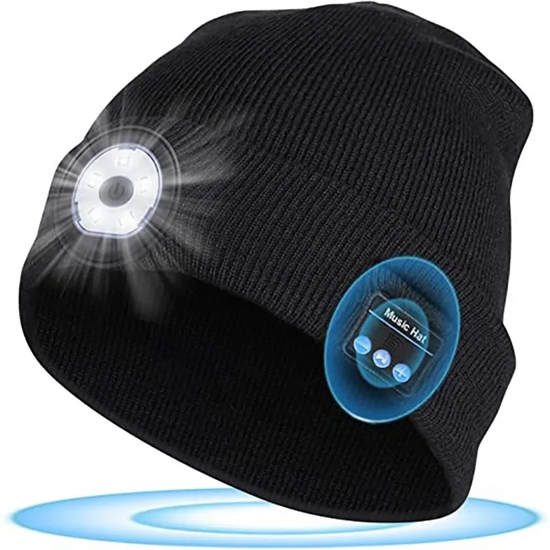 Boné de Tricô com Luz LED Blue - Running Gear For Marathon avaliação e preço