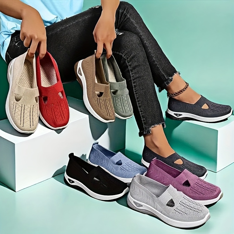 Mulheres primavera verão malha - Insole Arch Support avaliação e preço