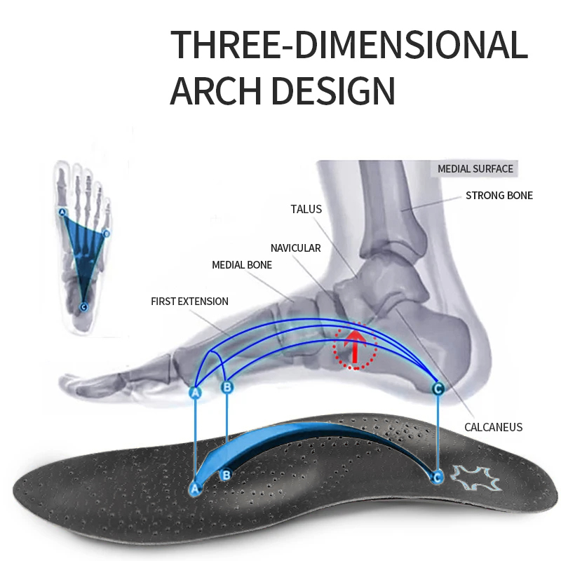 Palmilha ortopédica de couro,  - Insole Arch Support avaliação e preço